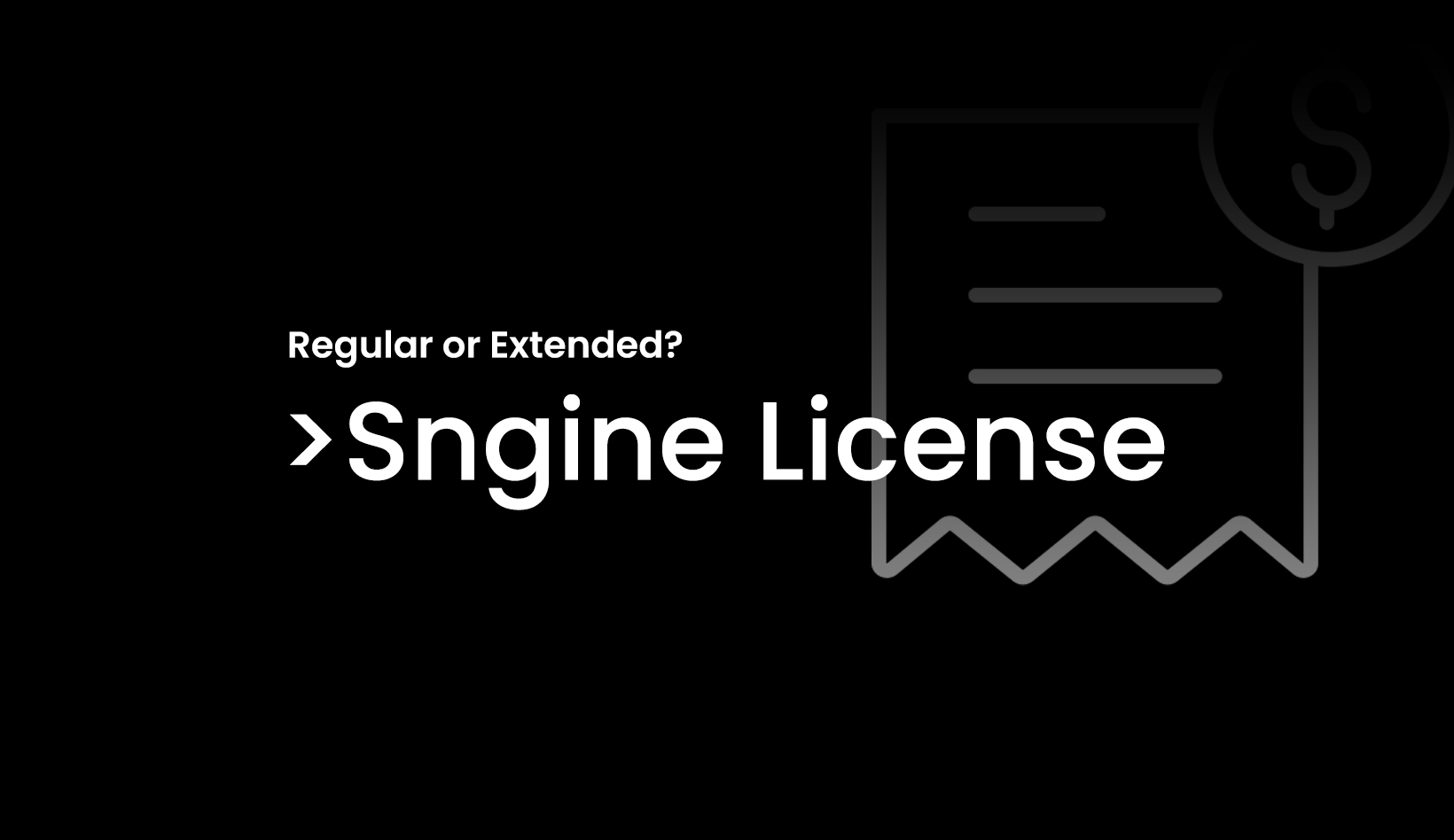 Sngine Licenses