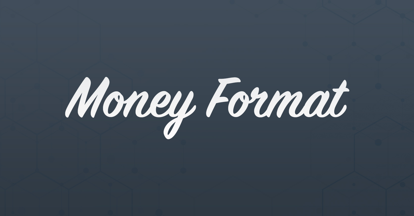 How To Change Money Format in Packages?