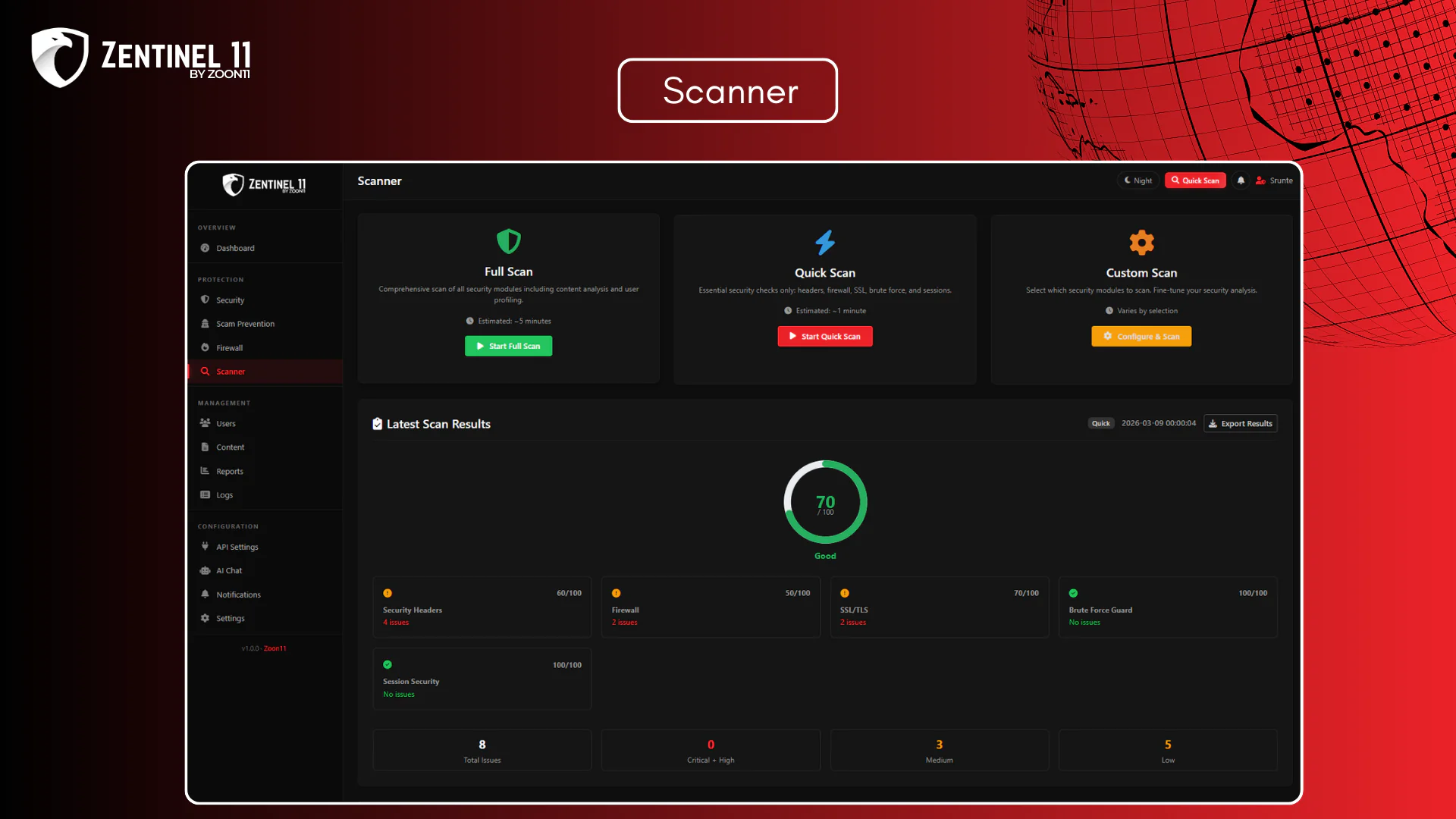 Zentinel11 – Enterprise-Grade Security & Scam Prevention (with AI Chat) for Sngine