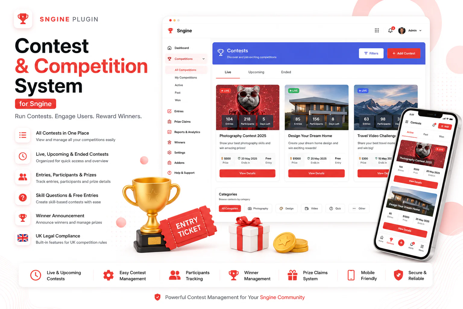 Sngine Content Plugin