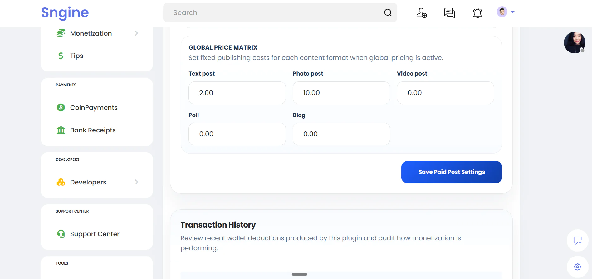Advanced User Restrictions & Paid Posts – Sngine Plugin