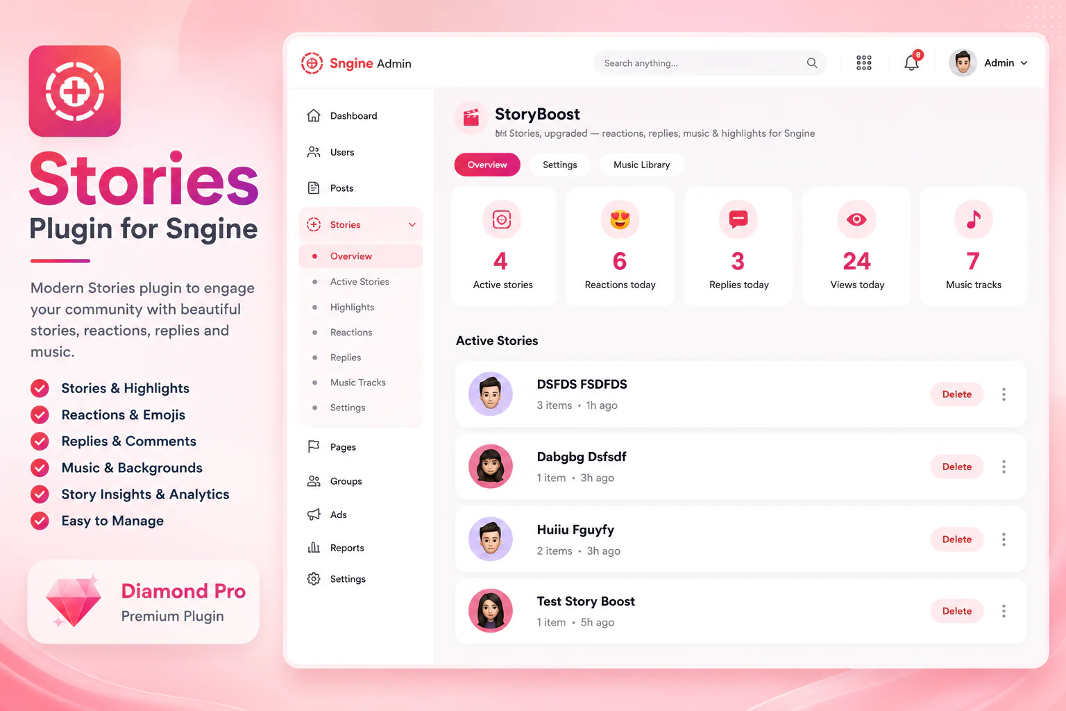 StoryBoost -Modern Stories for Sngine