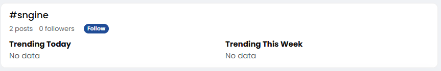 Hashtag Follow Plugin for Sngin