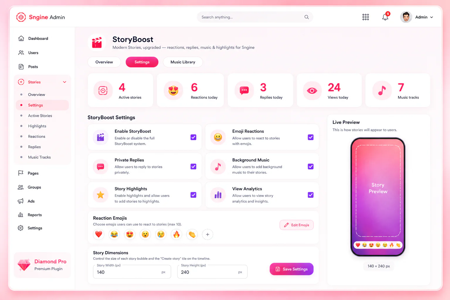 StoryBoost -Modern Stories for Sngine