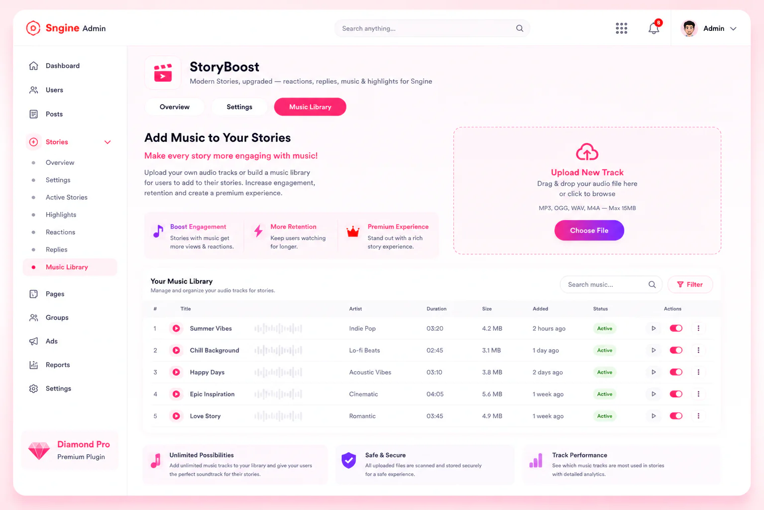 StoryBoost -Modern Stories for Sngine