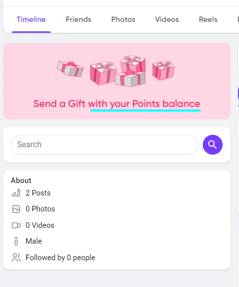 GiftSys- Send Cash or Point as gift in Sngine