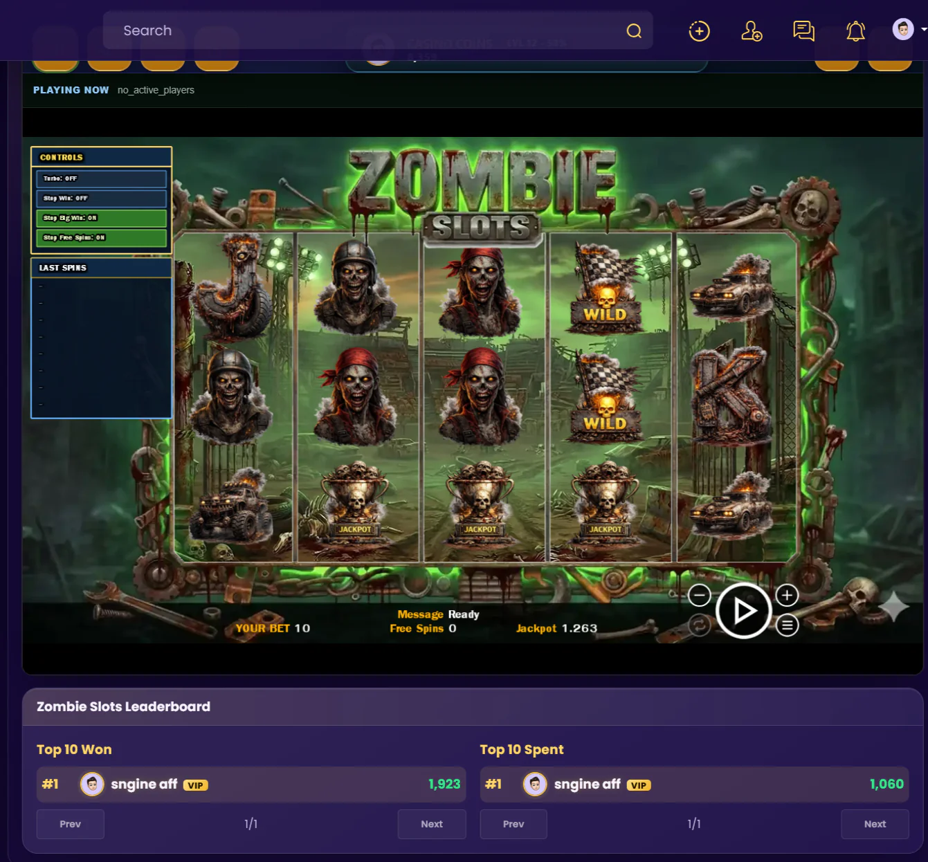 Community Casino for Sngine (SLOT, ROULETTE, POKER, MINES and more)