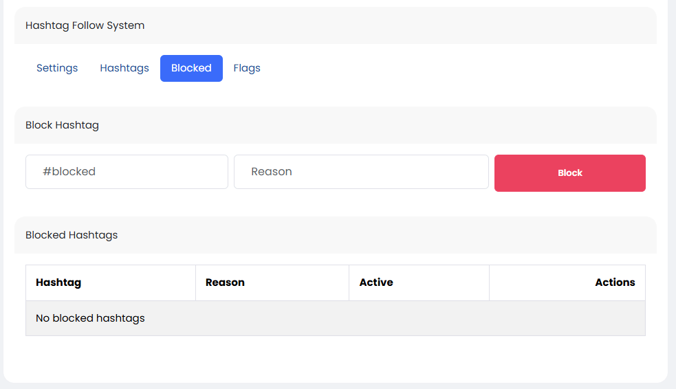 Hashtag Follow Plugin for Sngin