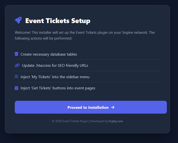 Pro Event Tickets Plugin For Sngine