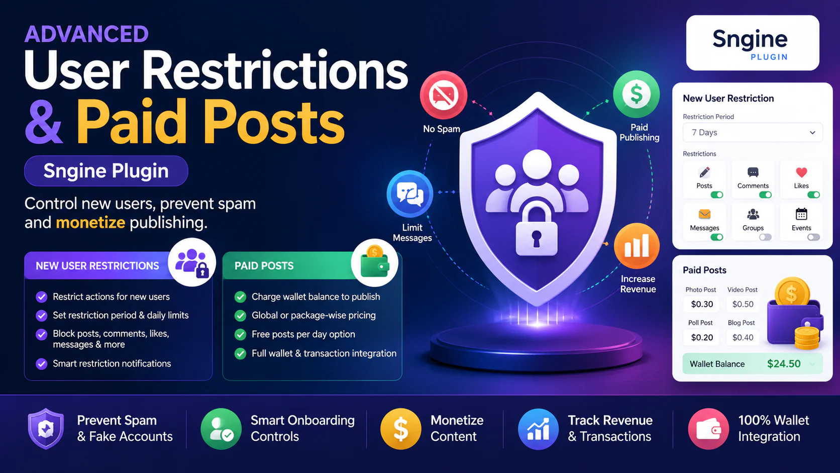 Advanced Landing Page Builder Plugin for Sngine – Drag & Drop Homepage Designer + Lead Capture Syste