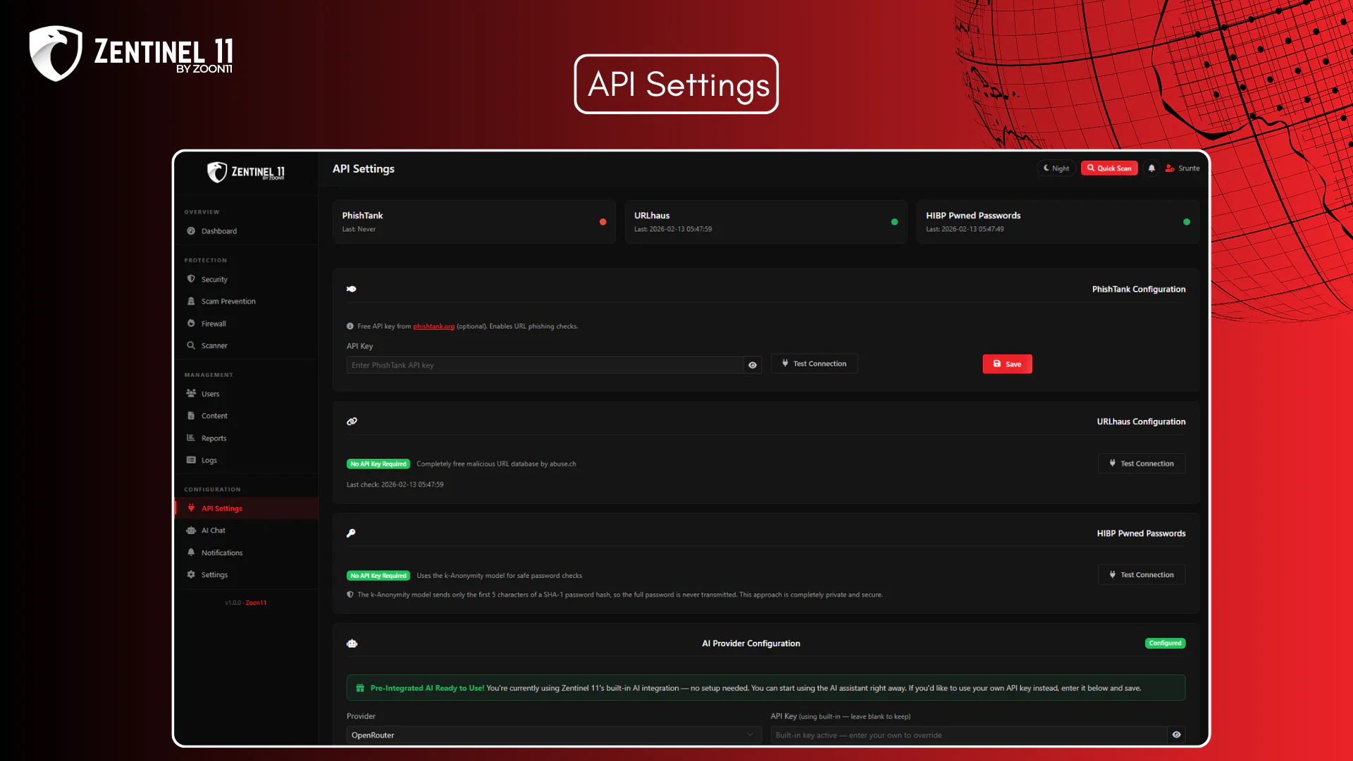 Zentinel11 – Enterprise-Grade Security & Scam Prevention (with AI Chat) for Sngine