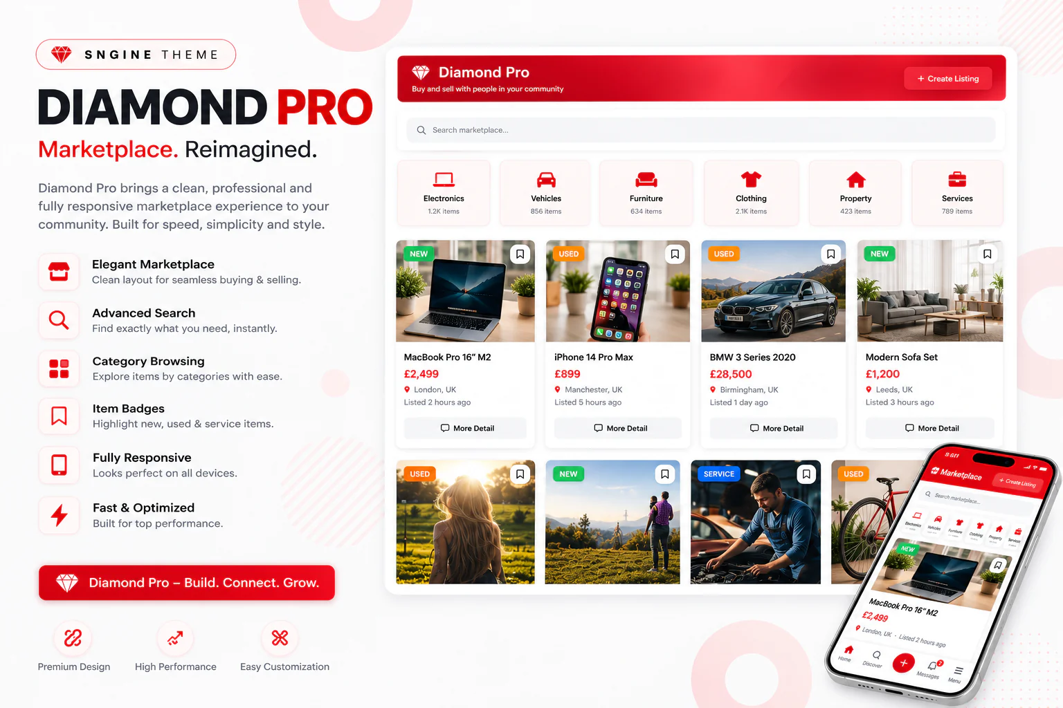 Diamond Pro Sngine Theme