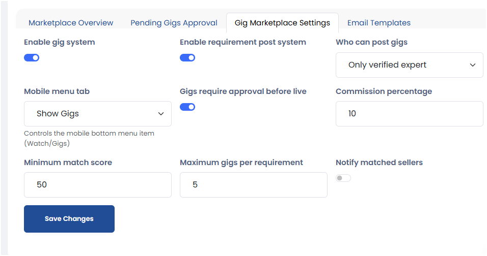 Gig Marketplace Plugin – Freelancer Service & Job Marketplace Sngine Add-on