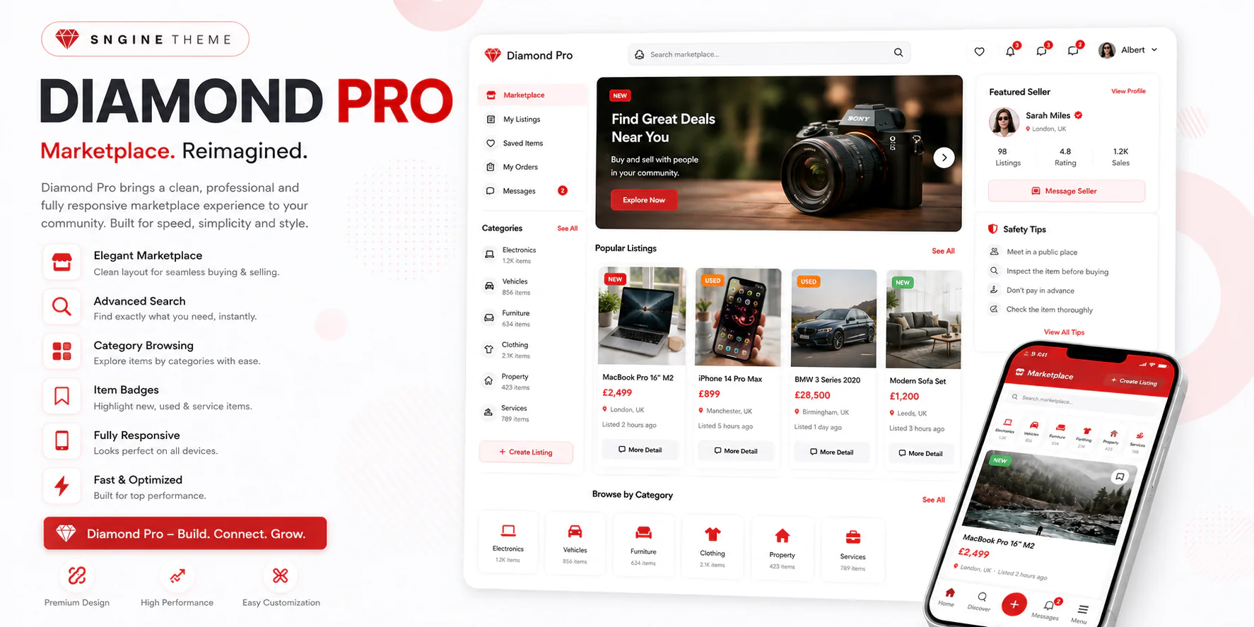 Diamond Pro Sngine Theme
