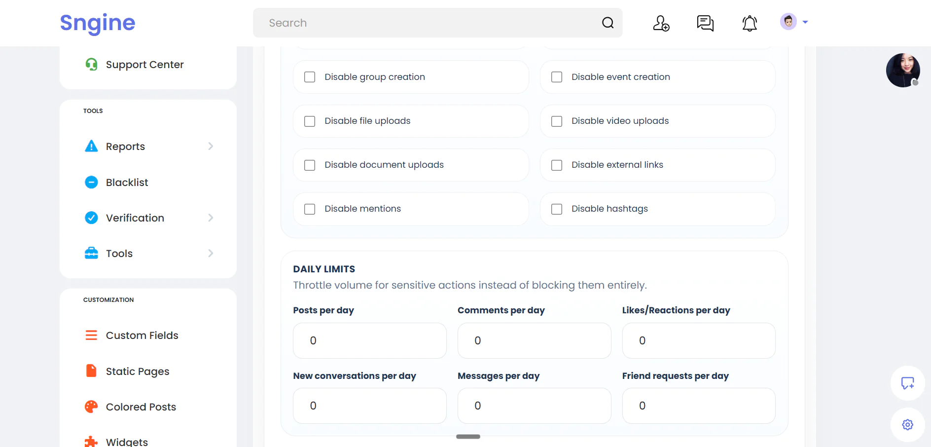 Advanced User Restrictions & Paid Posts – Sngine Plugin