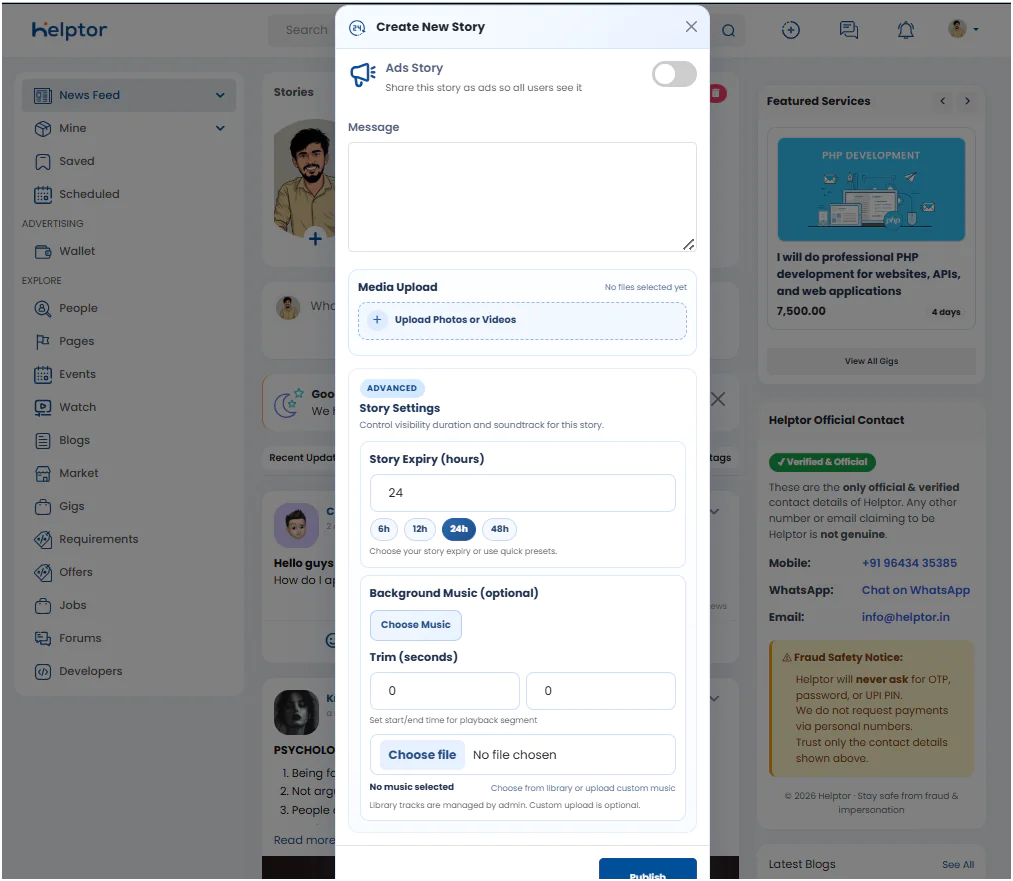 Ultimate Advanced Story Plugin – Instagram Style Stories, Highlights, Music, Editor & Reactions