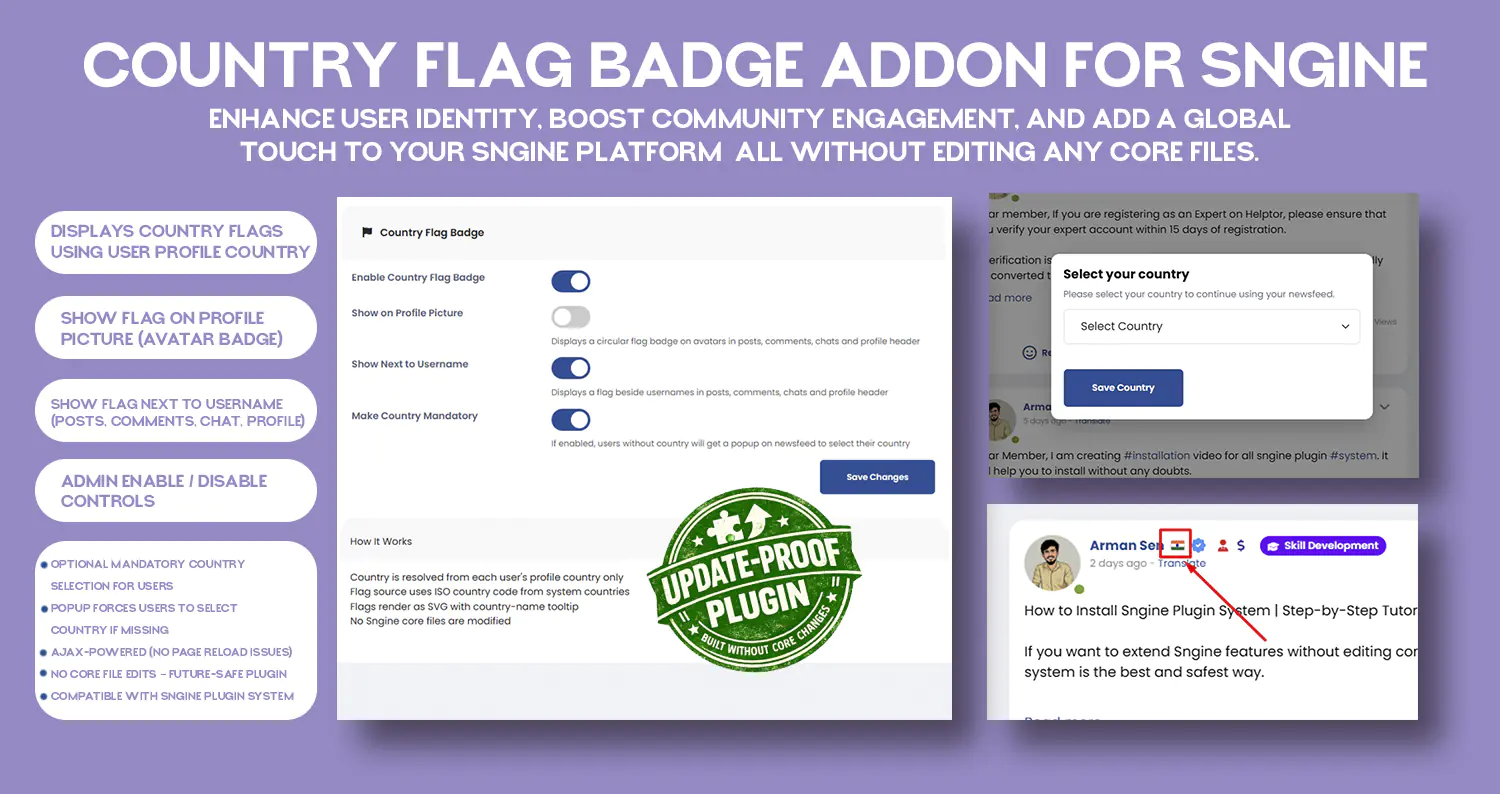 Advanced User Restrictions & Paid Posts – Sngine Plugin