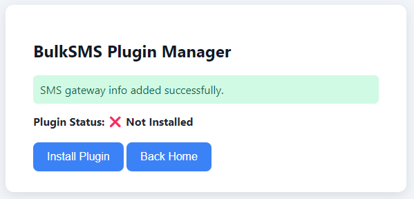SysPlug - Send BulkSMS With Your Local SMS Gateways in Sngine Social network platform