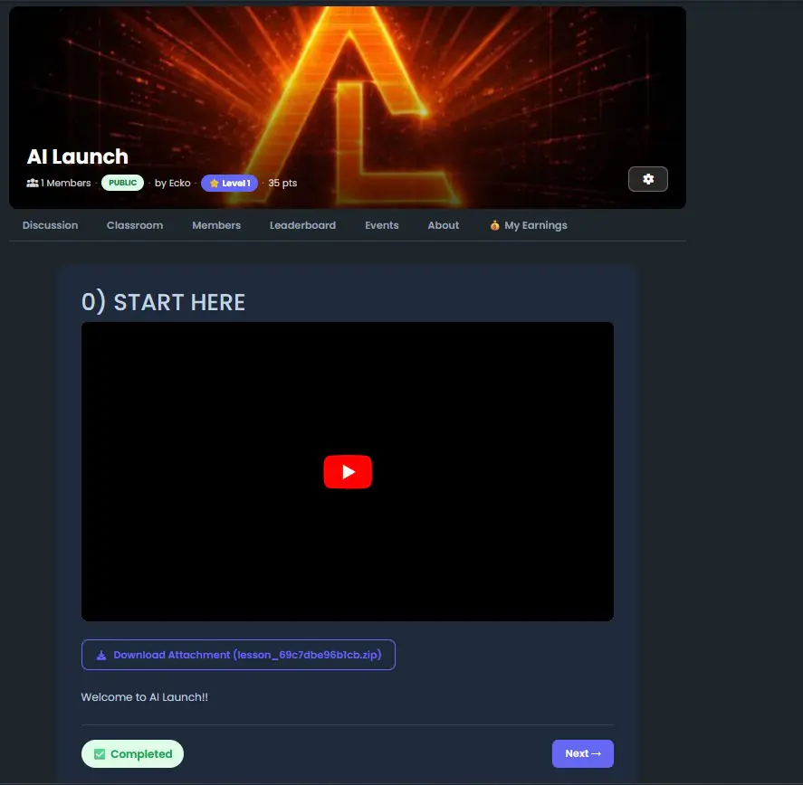 Skool Communities & Courses Plugin for Sngine