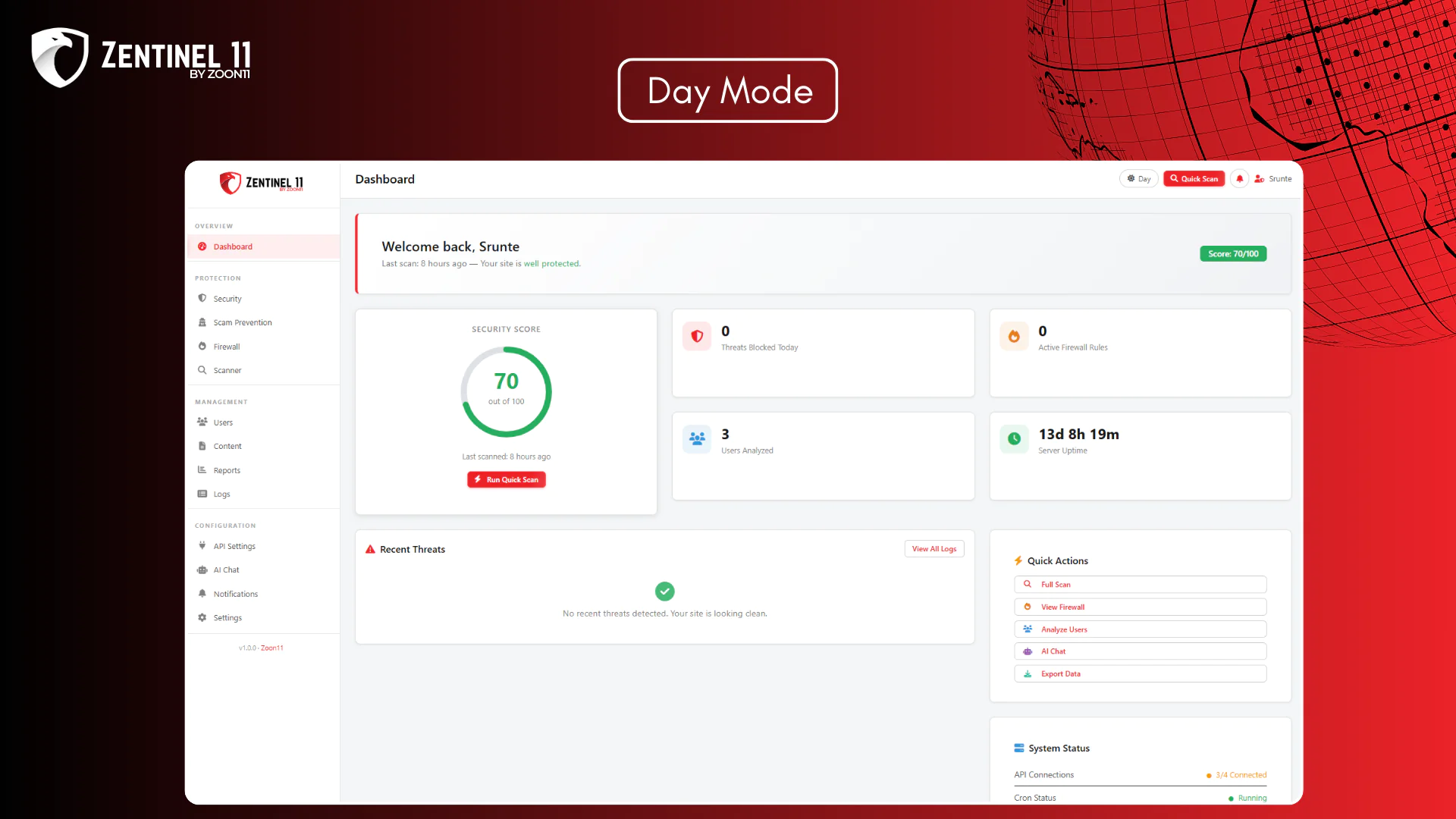Zentinel11 – Enterprise-Grade Security & Scam Prevention (with AI Chat) for Sngine