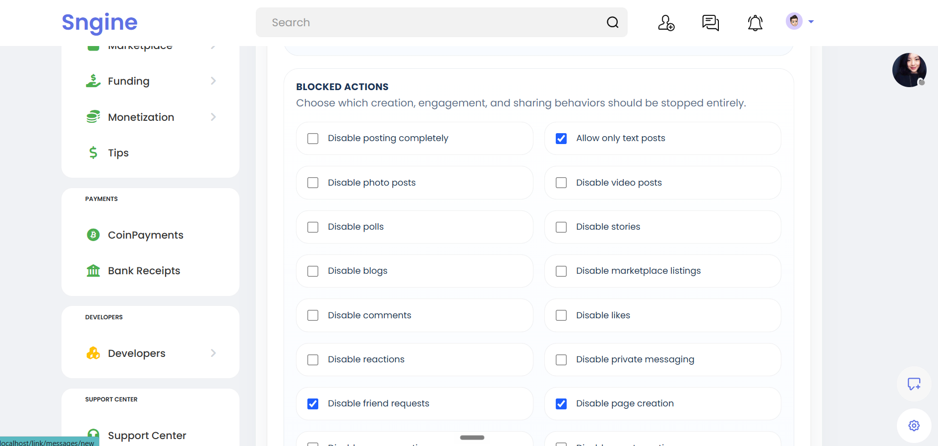 Advanced User Restrictions & Paid Posts – Sngine Plugin