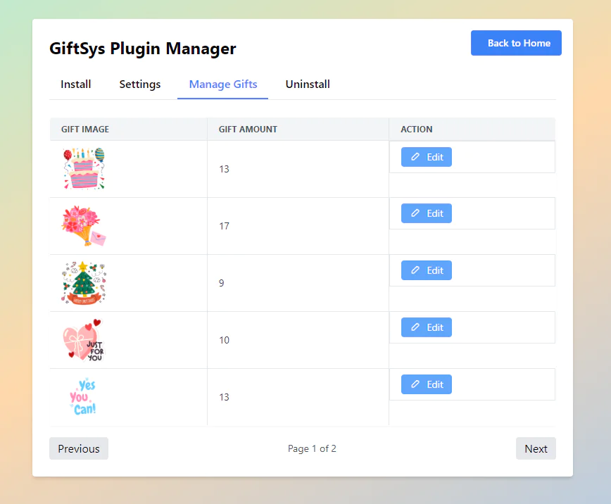 GiftSys- Send Cash or Point as gift in Sngine