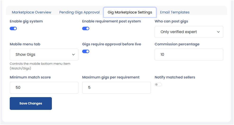 Gig Marketplace Plugin – Freelancer Service & Job Marketplace Sngine Add-on