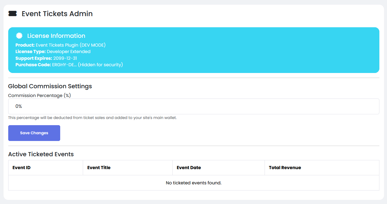 Pro Event Tickets Plugin For Sngine