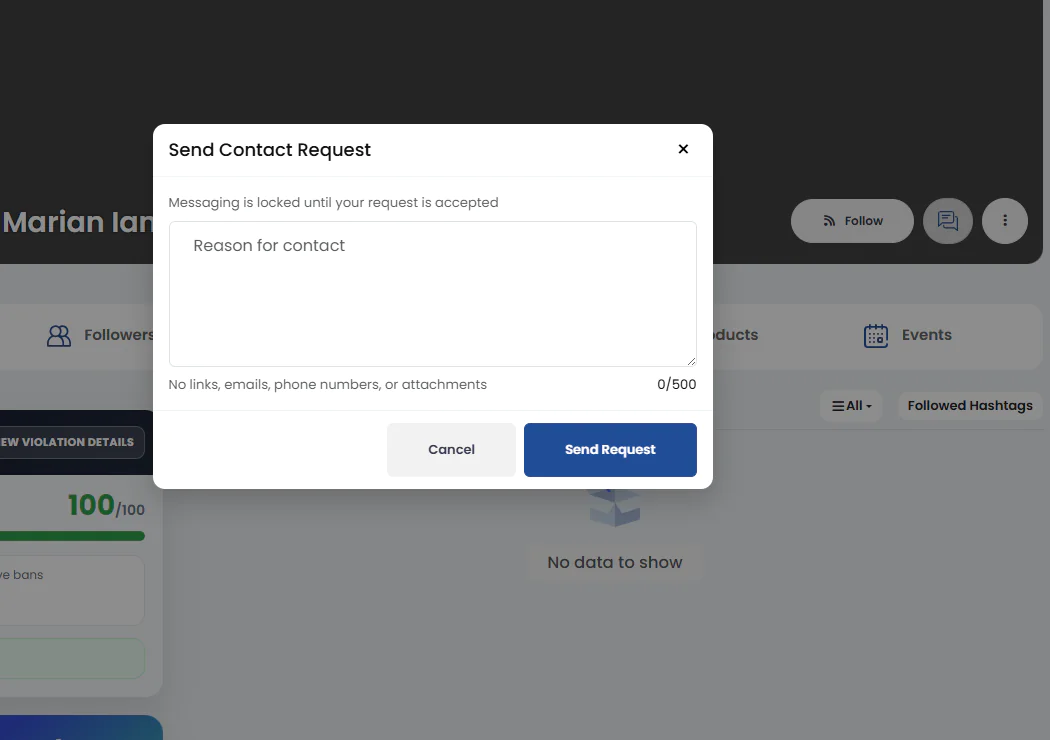 Message Request Layer for Sngine (LinkedIn-Style DM Approval)